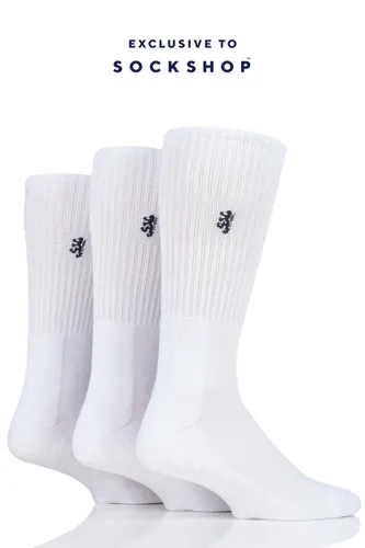 3 Pair White Bamboo Cushioned Sports Socks Exclusive To SockShop Men's 7-11 Mens - Pringle