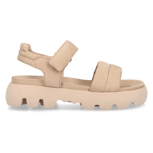 305 Sobe , Flat Sandals ,Beige female, Sizes: