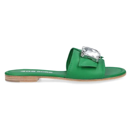 305 Sobe , Flat Sandals ,Green female, Sizes: