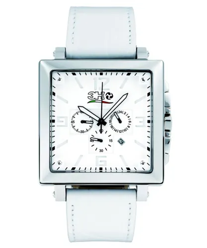 3H : Womens Cube White Watch - One Size
