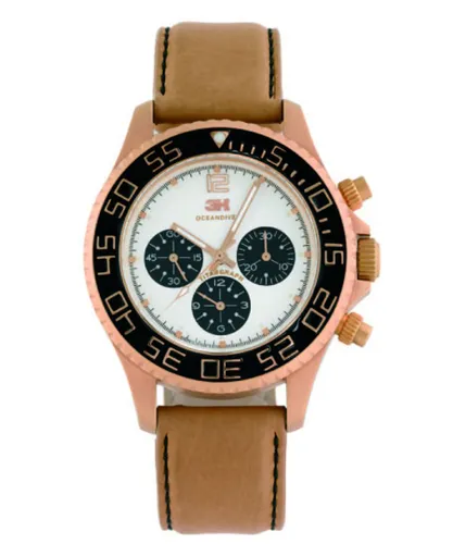 3H : Womens Tintangraph White Watch - Beige - One Size