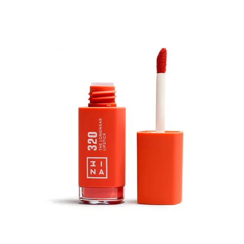 3INA MAKEUP - The Longwear Lipstick 320 - Orange Long