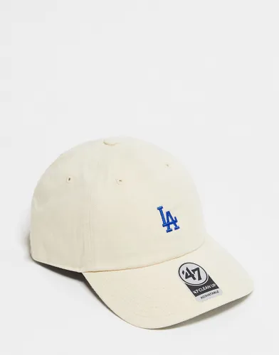 47 Brand Clean Up MLB LA dodgers dad cap in off white