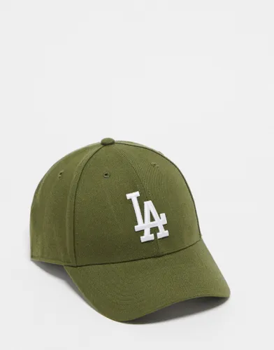 47 Brand MLB LA Dodgers snapback cap in khaki-Green