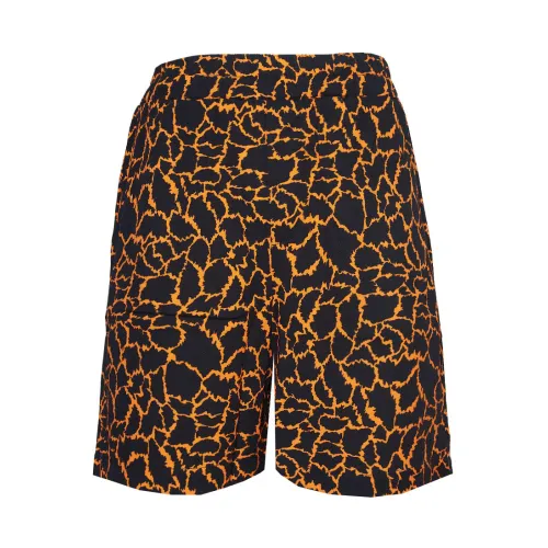 4Giveness , Animal Print Bermuda Shorts ,Multicolor male, Sizes:
