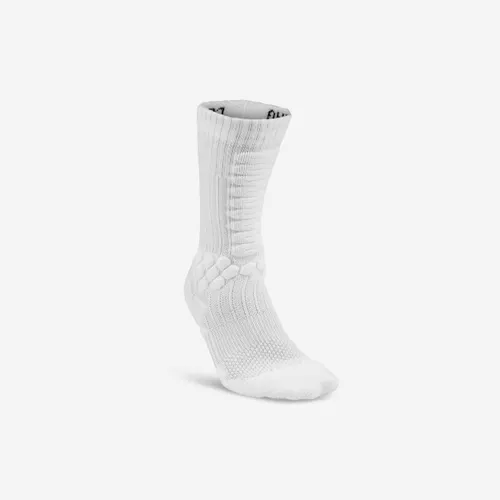 500 Skateboarding Mid-rise Socks - White