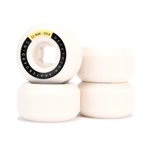 52mm 101a Conical Skateboard Wheels 4-pack - Ivory