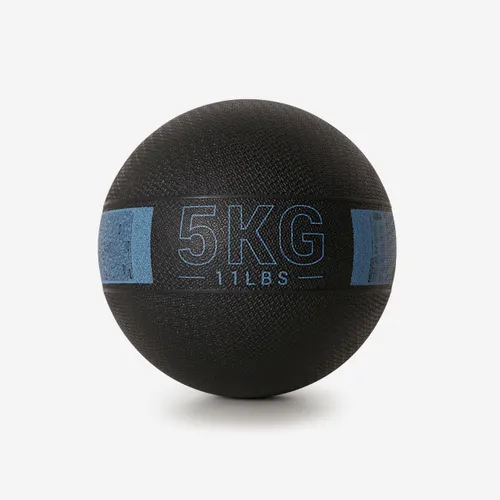 5kg Rubber Medicine Ball - Black/blue