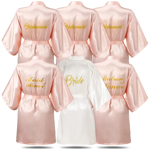 6 Pieces Bridesmaids Robes for Wedding Bridal Robes Matron