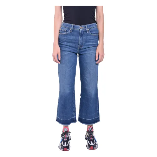 7 For All Mankind , Cropped Alexa Adore Jeans ,Blue female, Sizes: