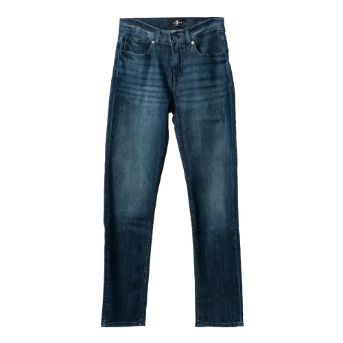 7 For All Mankind , Timeless Slimmy Fit Jeans ,Blue male, Sizes: