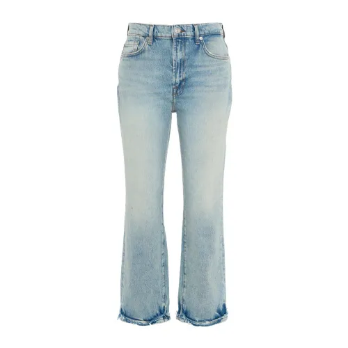 7 For All Mankind , Washed Jeans with Logo Details ,Blue female, Sizes:
