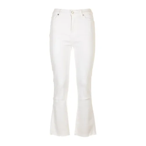 7 For All Mankind , White Slim Kick Luxe Vintage Jeans ,White female, Sizes: