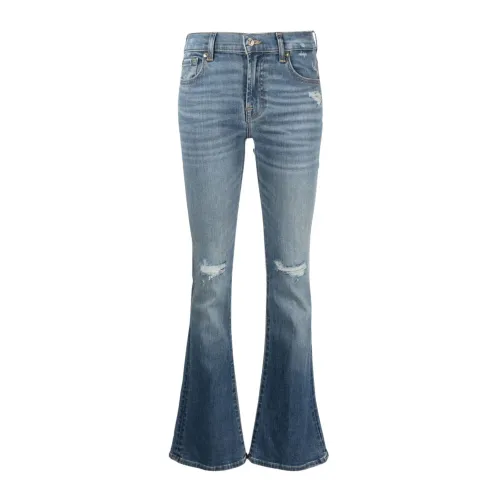 7 For All Mankind , Womens Clothing Jeans Blue Aw23 ,Blue female, Sizes: