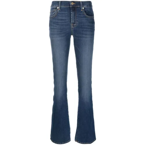 7 For All Mankind , Womens Clothing Jeans Blue Ss24 ,Blue female, Sizes: