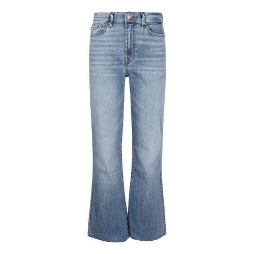 7 For All Mankind , Women's Clothing Jeans Blue Ss24 ,Blue female, Sizes: