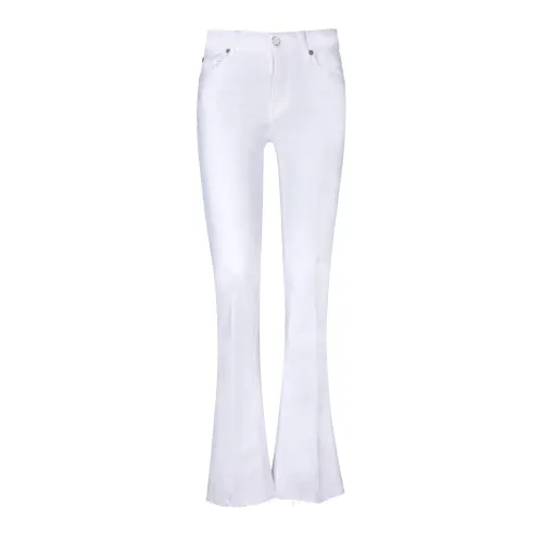 7 For All Mankind , Womens Clothing Jeans White Ss24 ,White female, Sizes: