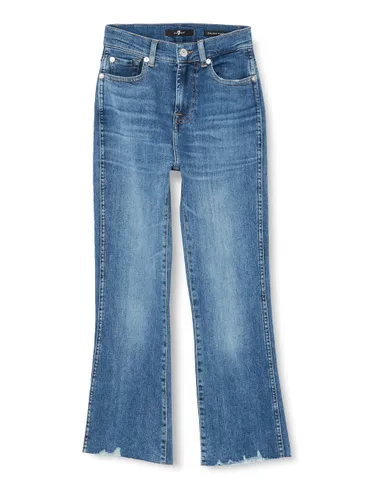 7 For All Mankind Women's Hw Kick Slim Illusion with Worn