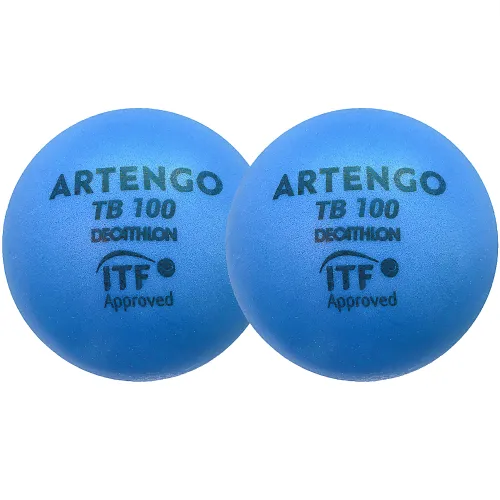 7cm Foam Tennis Ball Tb100 Twin-pack - Blue