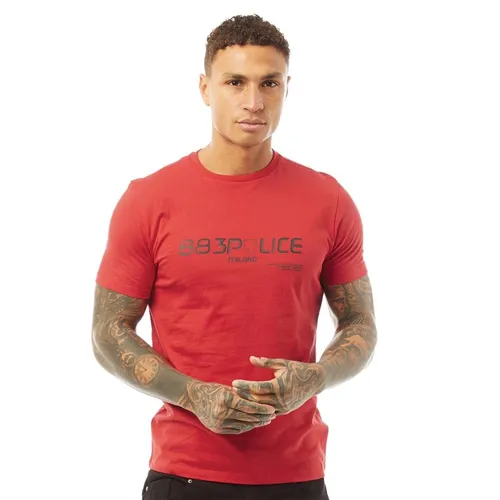 883 Police Mens Baine T-Shirt Red