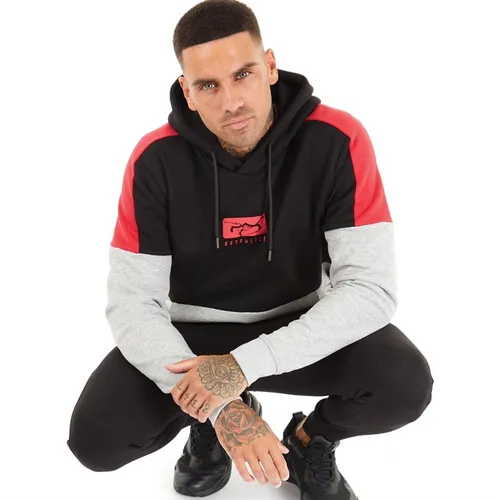 883 Police Mens Cource Tracksuit Black/Mid Grey/Red