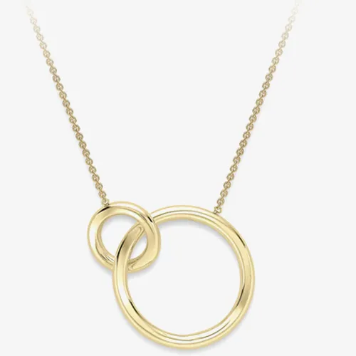 9ct Gold Interlocking Rings Necklace CN132-17