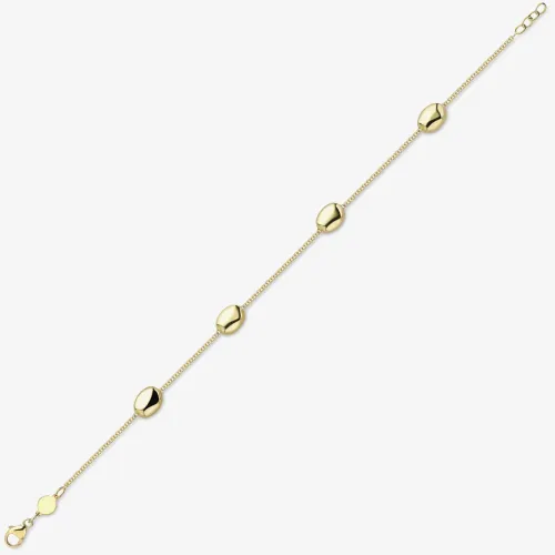 9ct Gold Pebble Chain Bracelet CN006-07