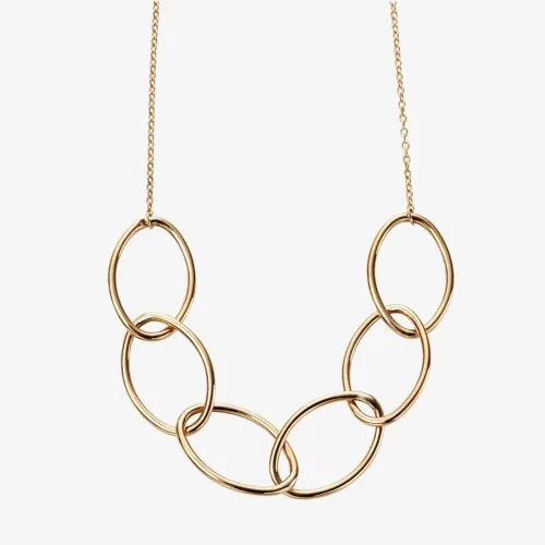 9ct Oval Link Necklace GN274