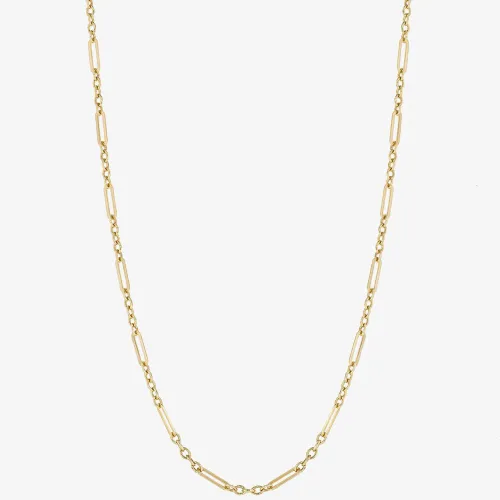 9ct Yellow Gold 18 Inch Fine Oval Link Chain Necklace GN366