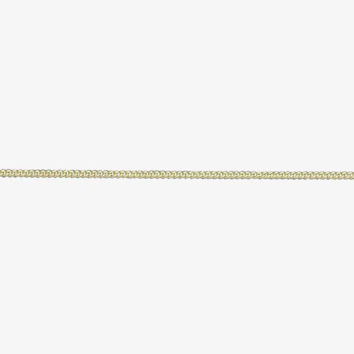 9ct Yellow Gold 18inch Light Filed Curb Chain G12FC18