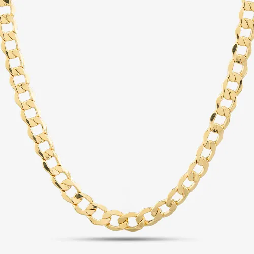 9ct Yellow Gold 22 Inch Curb Chain Necklace HC150 22’