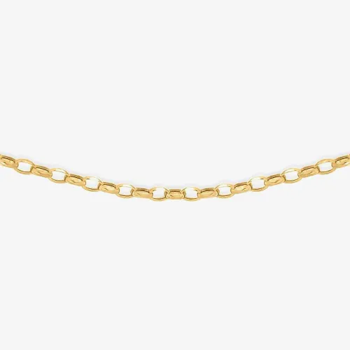 9ct Yellow Gold 46cm Oval Belcher Chain 1.14.5814-46