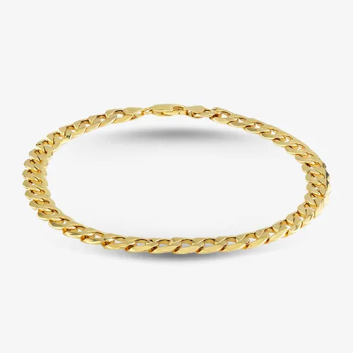 9ct Yellow Gold 8.5 Inch Curb Chain Bracelet D152306WB