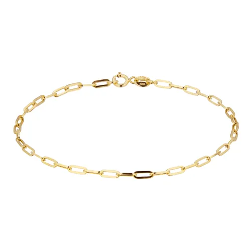 9ct Yellow Gold Elongated Belcher Chain Bracelet