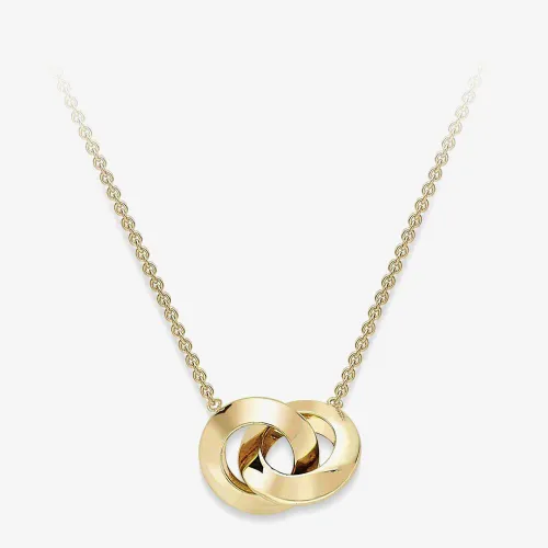 9ct Yellow Gold Linked Circle Necklace CN130-17