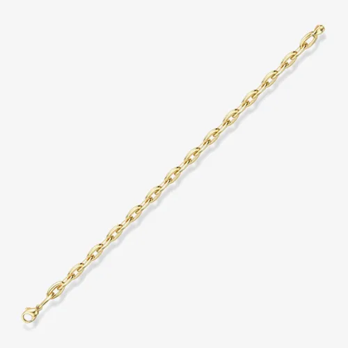 9ct Yellow Gold Oval Link Bracelet CA001-07