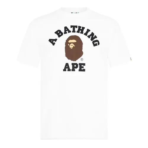 A Bathing Ape College T-Shirt - White