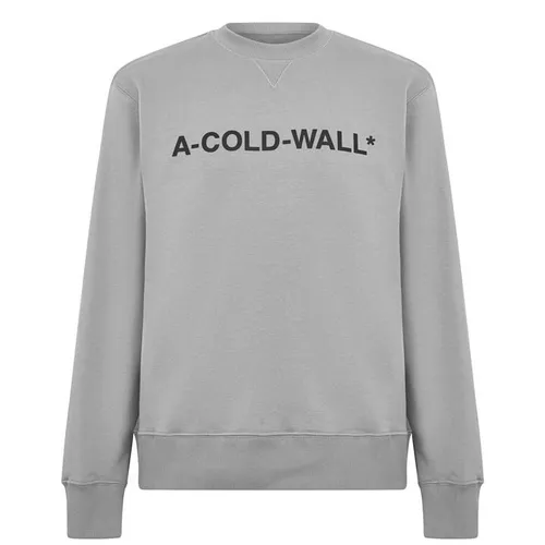 A-COLD-WALL Logo Print Crew Sweatshirt - Grey
