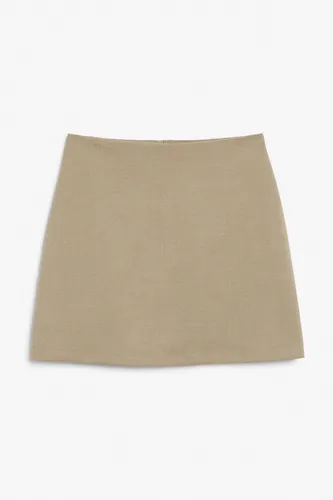A-line mini skirt - Brown