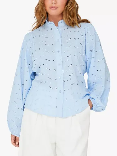 A-VIEW Karla Cotton Shirt, 282 Light Blue - 282 Light Blue - Female