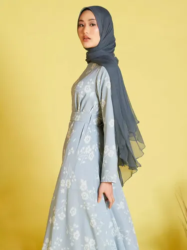 Aab Camellia Maxi Dress, Blue - Blue - Female