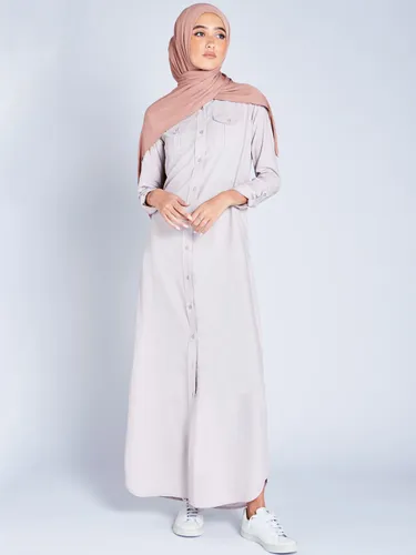 Aab Maxi Shirt Dress, Grey - Grey - Female
