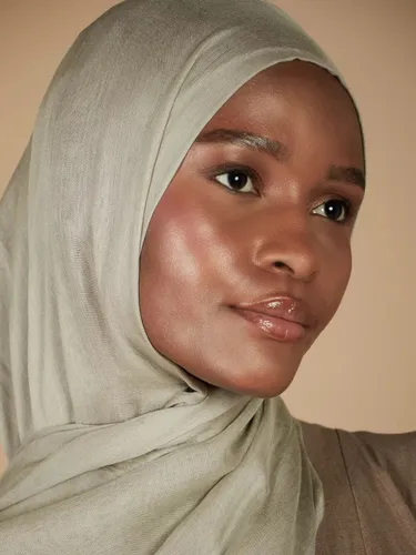Aab Plain Modal Hijab - Green Light - Female