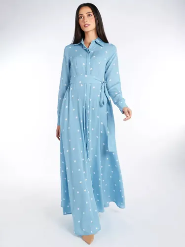 Aab Polka Dot Maxi Dress, Blue Sky - Blue Sky - Female