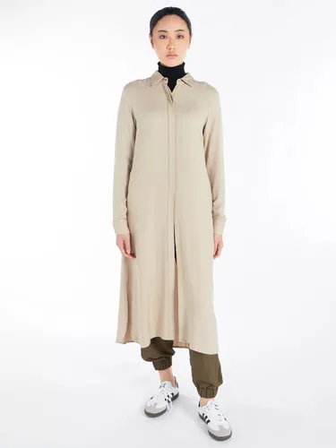 Aab Shirt Midi Dress, Stone - Stone - Female