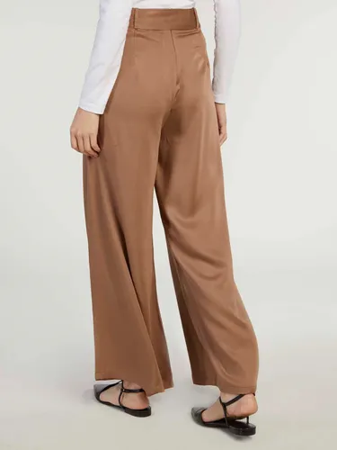 Aab Twill Flare Trousers - Camel - Female