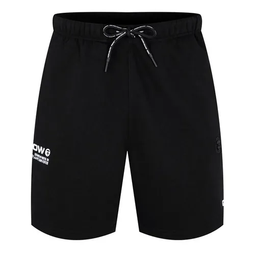 AAPE Embroidered Now Track Shorts - Black