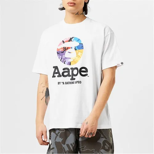 AAPE Moon Face T Shirt - White