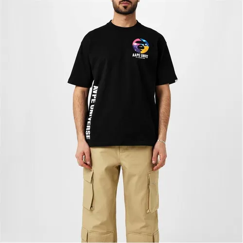 AAPE Universe Bones T-Shirt - Black