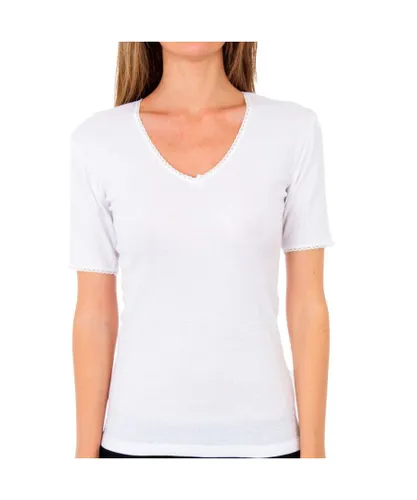 Abanderado APP01BS WoMens short sleeve thermal T-shirt - White